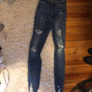 American Eagle super high waisted jeans